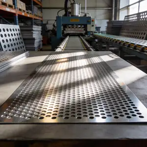 Лист нержавеющий перфорированный 0,35х1000х1500 мм 15х8 мм 12Х13